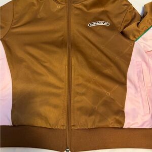 Adidas Kids Jacket in Brown and Pink